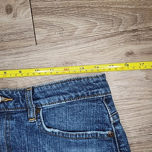 Mossimo Denim Stretch Blue Jean Skirt Women's 8 - Picture 12 of 16